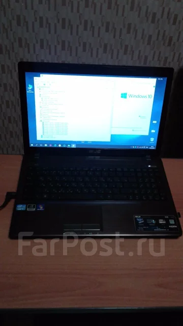 Asus K53S. 15.6", 2,2����, ��� 8 ��, ���� 1 024���, WiFi: 1, Bluetooth: 1, ����������� �� 3��. ����