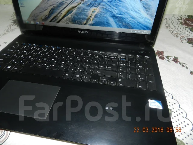 Sony VAIO SVF152A29V. 15.6", 1 500����, ��� 4 ��, ���� 500���, WiFi: 1, Bluetooth: 1, ����������� �� 3��. ����