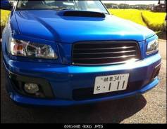 Накладка на фару. Subaru Forester, SG5, SG Двигатели: EJ203, EJ202, EJ25, EJ205, EJ20