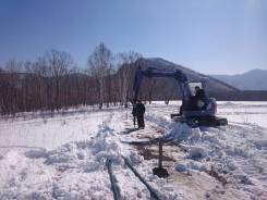 Услуги экскаватора 5 тонн гусеничный. Есть бур, крутим сваи
