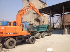 Услуги экскаватора колесного Doosan 140, ковш 0,6 + гидромолот