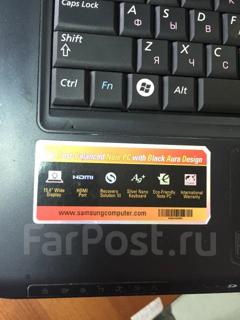 Samsung R510. 15.4", 1 998����, ��� 2048 ��, ���� 160���, WiFi: 1, Bluetooth: 1, ����������� �� 1��. ����