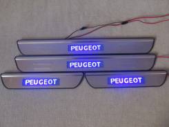 Накладка на порог. Peugeot 207 Peugeot 307