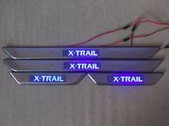 Накладка на порог. Nissan X-Trail