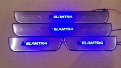 Накладка на порог. Hyundai Elantra, MD