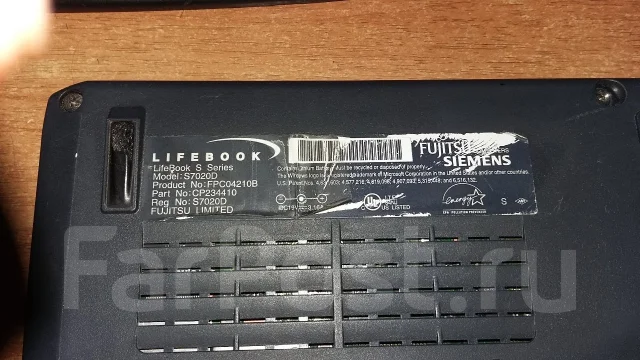 Fujitsu LifeBook. 14.1", ��� 2048 ��, ���� 80���, WiFi: 1, ����������� �� 1��. ����