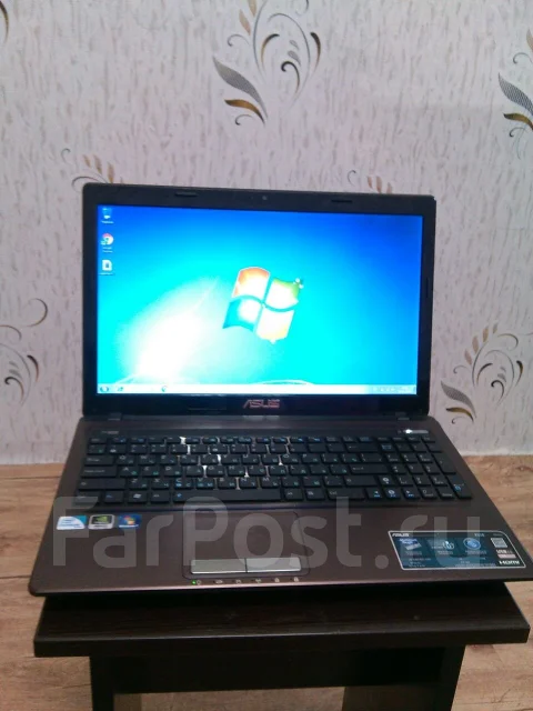 Asus K53SD. 15.6", 2,2����, ��� 4 ��, ���� 500���, WiFi: 1, Bluetooth: 1, ����������� �� 4��. ����