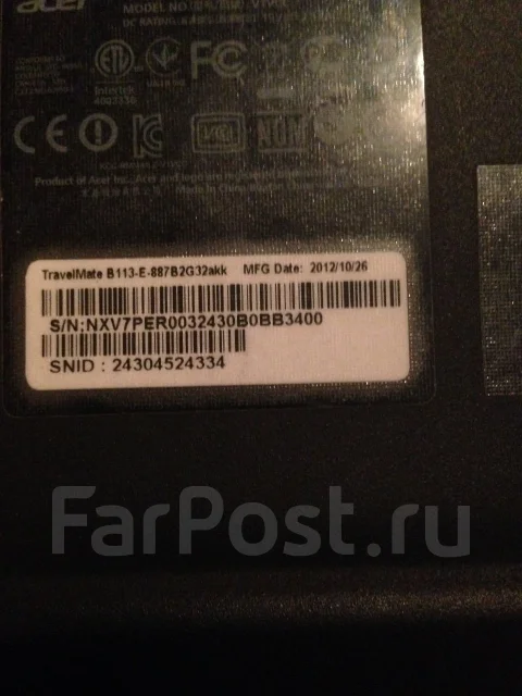 Acer TravelMate B113-E. WiFi: 1, Bluetooth: 1 ����