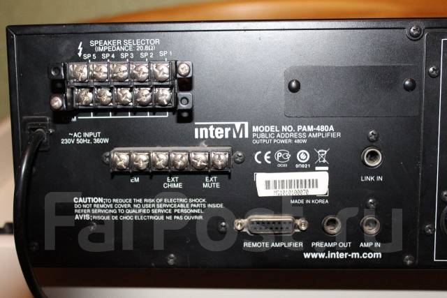 Схема inter m pam 480a