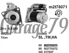 Стартер. Mazda Titan, WGTAD, WEF4C, WGL7H, WELAC, WG3AN, WEL1T, WGLAD, WELAK, WG5AT, WG34T, WEF4T, WEL7T, WGM4T, WELAT, WGL4S, WGM4H, WGE4T, WGSAT, WG...