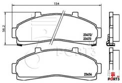 Колодка тормозная. Ford Explorer Ford Fiesta Courier