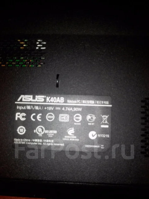 Asus K40AB. 14.1", 2,1����, ��� 2048 ��, ���� 250���, WiFi: 1, ����������� �� 4��. ����