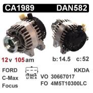  Ford CA1989 12V 105A op Denso DAN582 Fr-Sig-A DAN582 
