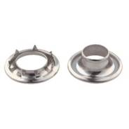 Люверс Grommets никелированный разм.0, D=8,4mm