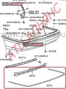 Молдинг TOYOTA CROWN, GS171, 1GFE, 5275130160, 3340000010