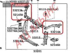 Планка рамки радиатора TOYOTA FUNCARGO, NCP21, 1NZFE, 5321352020, 4220000009