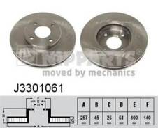 Диск тормозной. Nissan: 100NX, Sentra, Lucino, Rasheen, Pulsar, Almera, Sunny Двигатели: GA16DE, GA16DS, SR20DE, SR16VE, SR18DE, SR20DET, CD20, GA14DE...