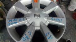 Nissan. 6.5x16, 5x114.30, ET45, ЦО 67,1 мм.