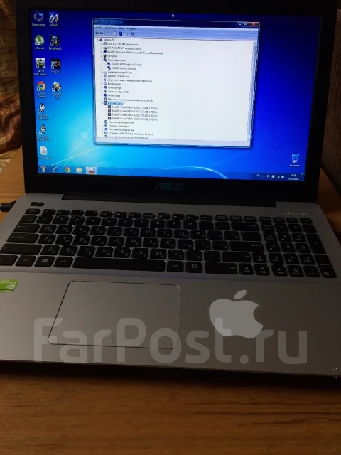 Asus X550LD. 15.6", 2,4����, ��� 4 ��, ���� 1 024���, WiFi: 1, Bluetooth: 1, ����������� �� 6��. ����