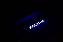 Накладка на порог. Hyundai Solaris