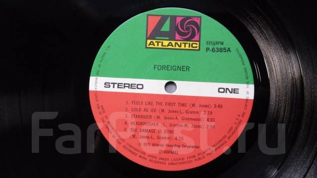 Пластинка виниловая Foreigner, б/у, в наличии. Цена: 1 000₽ во Владивостоке