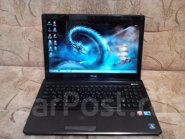 Asus K52JE. 15.6", 2,3����, ��� 3072 ��, ���� 320���, WiFi: 1 ����