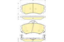 Колодка тормозная дисковая. Hyundai: Lantra, ix35, Tuscani, Tiburon, Sonata, NF, Elantra, Tucson, Coupe Kia: Optima, Lotze, Sportage, Soul, Magentis...