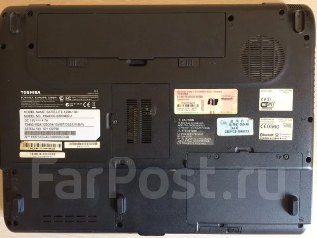 Toshiba Satellite A200. 15.4", 2����, ��� 2048 ��, WiFi: 1, ����������� �� 2��. ����