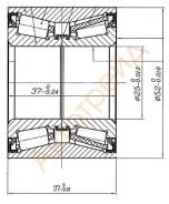 Подшипник RR ступицы NISSAN CUBE11/MARCH12/NOTE 2WD/RENAULT LOGAN/SPARK SAT ST-7701205812