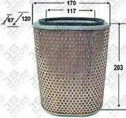 Фильтр воздушный. Mitsubishi Mirage, C14A, C74A, C64A, C14W, C14V, C34V, C34W Mitsubishi Lancer, C34W, C34V, C14V, C14W, C64A, C74A, C14A Mitsubishi C...