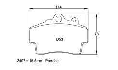 Колодка тормозная. Porsche Cayman