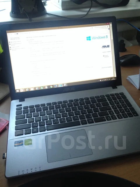 Asus X550CC. 15.6", 1,8����, ��� 8 ��, ���� 800���, WiFi: 1, Bluetooth: 1, ����������� �� 2��. ����