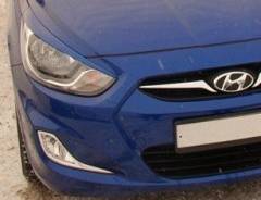 Накладка на фару. Hyundai Solaris