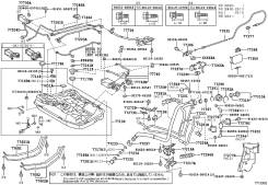 Бак топливный. Toyota Prius, NHW20 Двигатель 1NZFXE