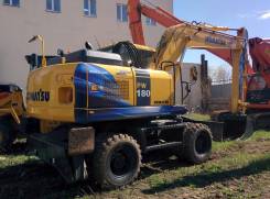 Komatsu PW180. Колесный экскаватор -70E, 0,75 куб. м.