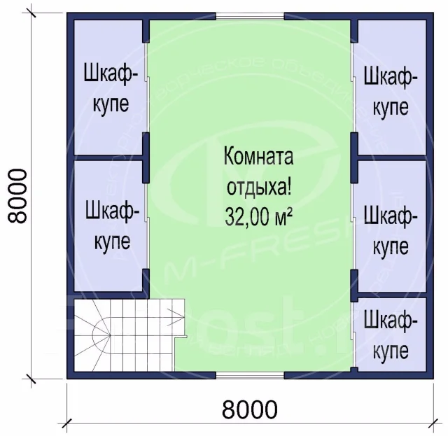 M-fresh Big Main room (������ ���������� ���������� ����! ). 100-200 ��. �., 1 ����, 3 �������, ������ ����