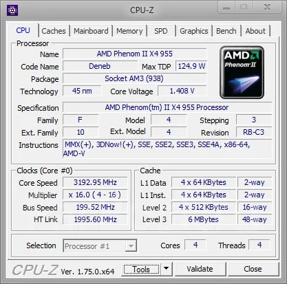 AMD Phenom II X4 955 ����