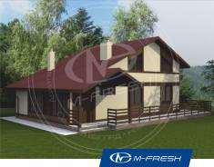 M-fresh Eco time (Деревянное балочное перекрытие). 100-200 кв. м., 1 этаж, 5 комнат, дерево