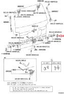 ОТБОЙНИК ЗАДНЕЙ ДВЕРИ TOYOTA 6729328020