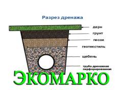 Дренаж от компании Экомарко по доступной цене 1200р/м под ключ!