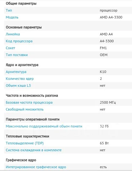 AMD A4-3300 ����
