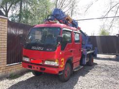 Isuzu Elf. Автобуровая,4WD ямобур, бурильно крановая машина 4WDна шасси Исудзу, 4 600 куб. см., 3 500 кг.