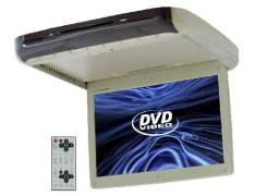 Потолочный монитор 15", DVD, TV, USB, SD (Бежевый)
