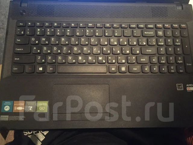 Lenovo G505. 15.6", 1,9����, ��� 4 ��, ���� 320���, WiFi: 1, Bluetooth: 1, ����������� �� 3��. ����