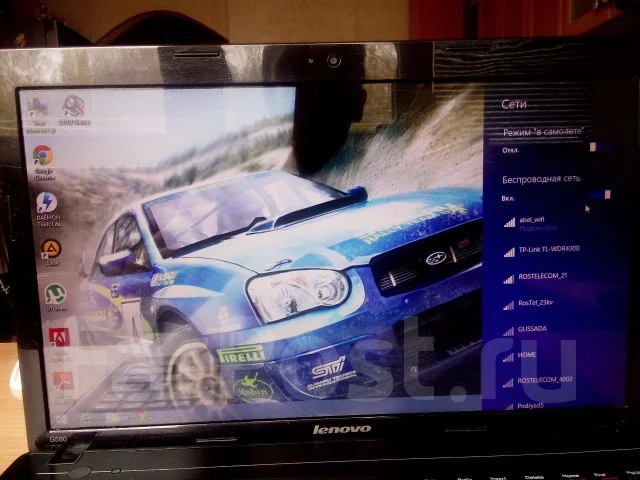 Lenovo G580. 15.6", 2,3����, ��� 4 ��, ���� 500���, WiFi: 1, Bluetooth: 1, ����������� �� 5��. ����