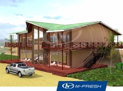 M-fresh Drive ibiza (Проект дома отдыха на природе для Вас! ). 300-400 кв. м., 2 этажа, 6 комнат, каркас