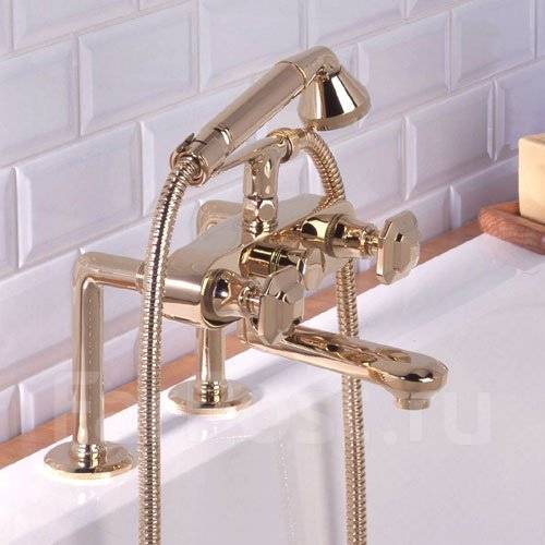 Установка смесителя в ванной фото