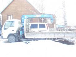Isuzu Elf. Манипулятор - кран - борт Isuzu ELF, 4 570 куб. см., 2 000 кг.