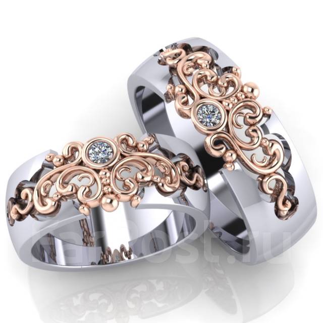 Дизайнерские свадебные кольца