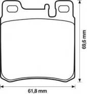 Колодка тормозная дисковая. Mercedes-Benz E-Class, W210 Mercedes-Benz S-Class, W140